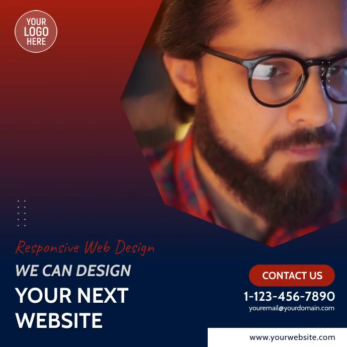 Web Design Company Video Ad Template | PosterMyWall