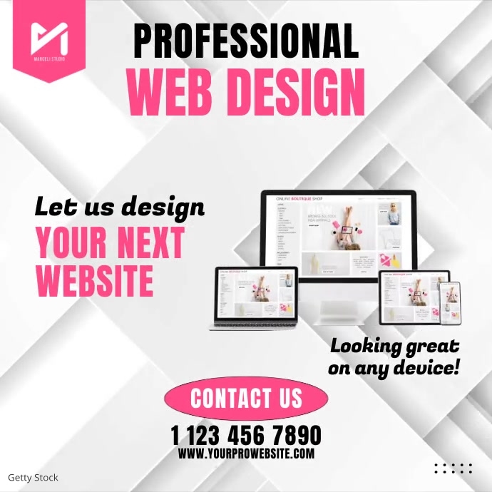 Web Design Company Video Ad Template | PosterMyWall