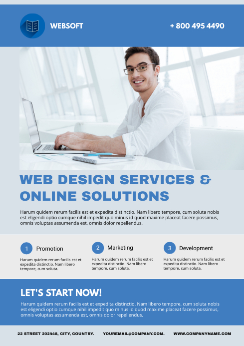 Web Design Flyer Template | PosterMyWall