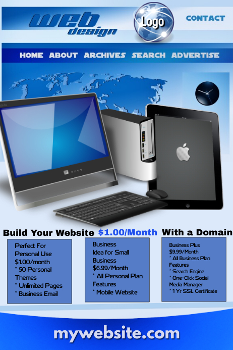 Web Design Template | PosterMyWall