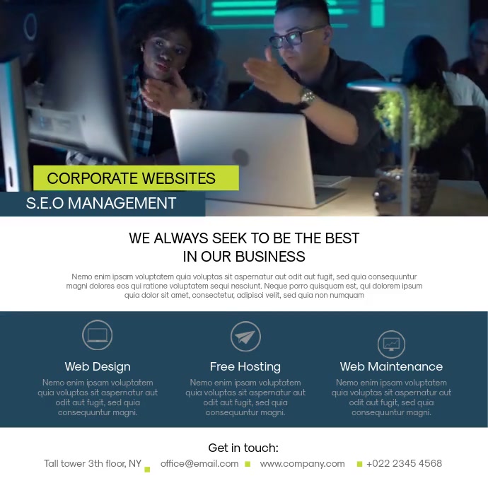 Web Design Flyer Template | PosterMyWall