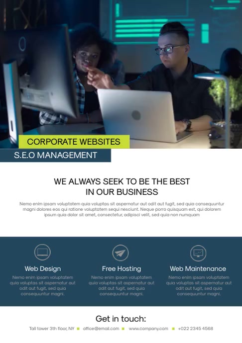 Web Design Flyer Template | PosterMyWall