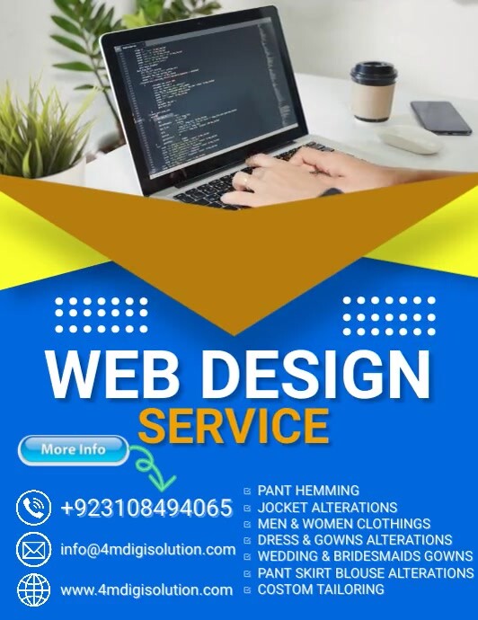 Copy of Web design service video ad | PosterMyWall