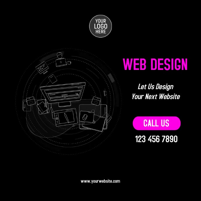 Copy of Web Design Video Template | PosterMyWall