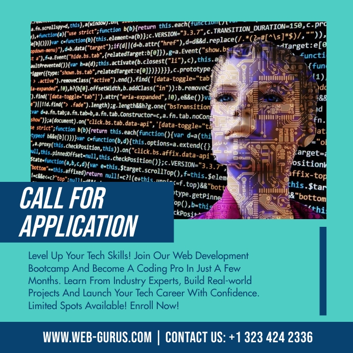 WEB DEVELOPMENT BOOTCAMP AD Template | PosterMyWall