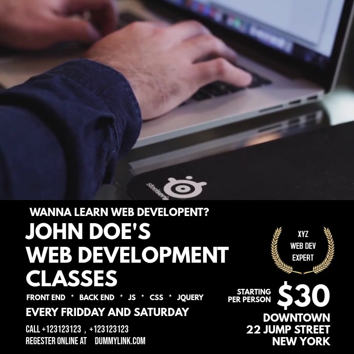 web development flyer Template | PosterMyWall