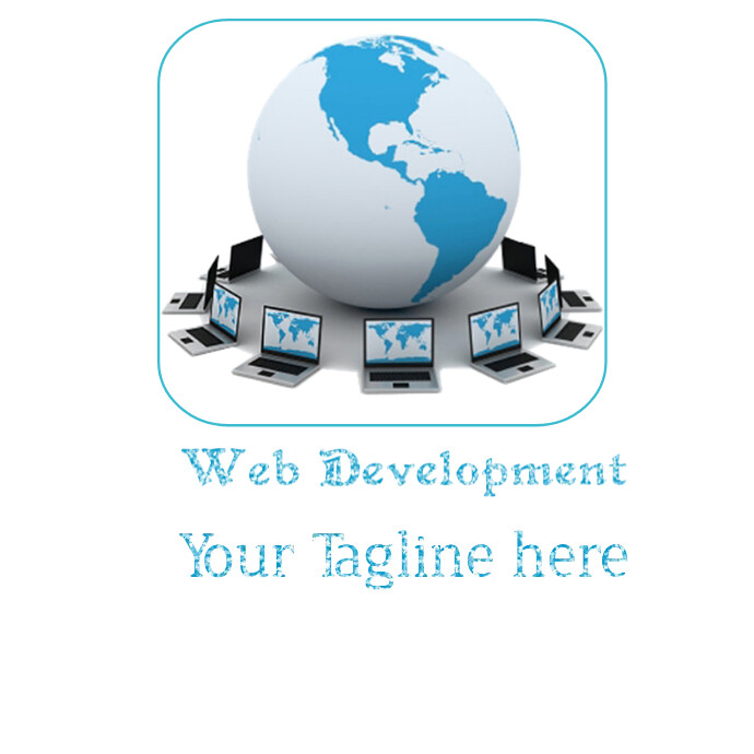 Edb Computer Copy of Web development globe with computers | PosterMyWall