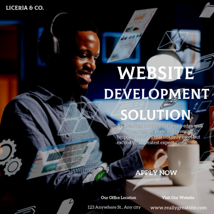 Web Development  Landing Page Design  Mobile App Developer Instagram Post template