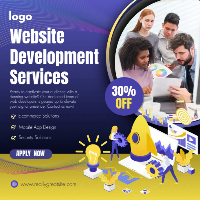 Copy of web development services | PosterMyWall