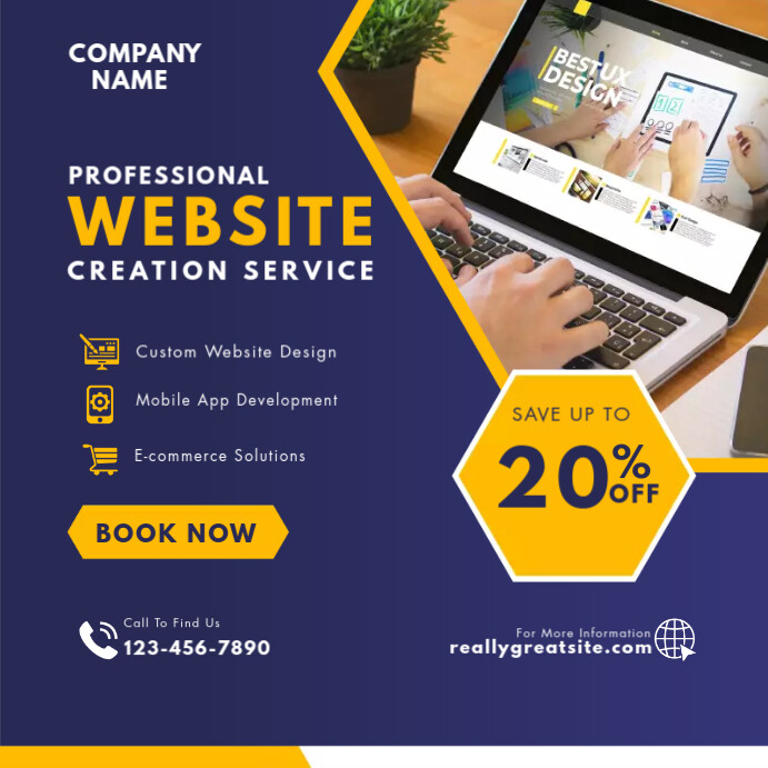 Copy of web development services | PosterMyWall