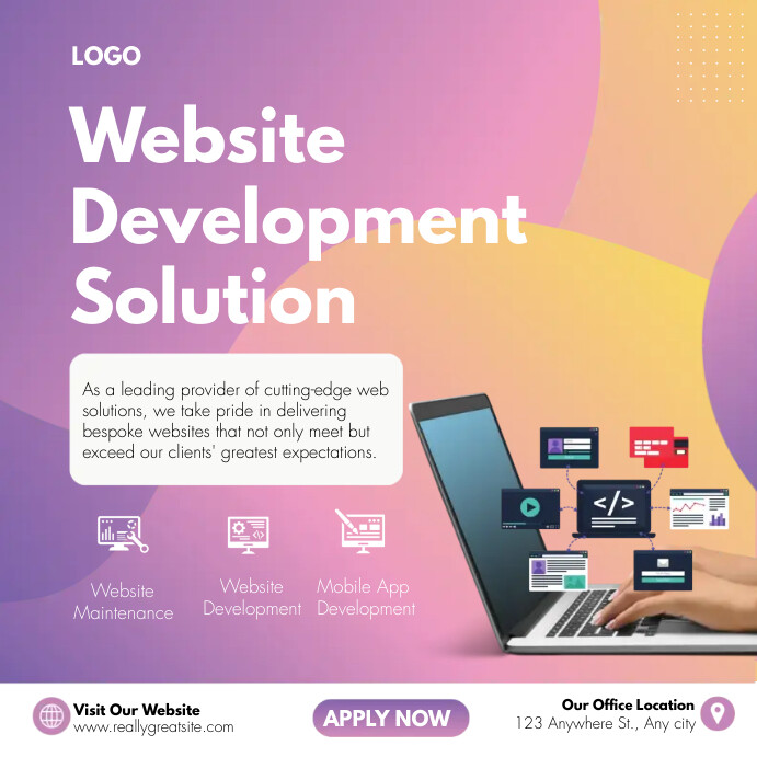 Copy of web development services | PosterMyWall