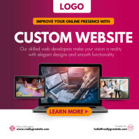 Web Developer Service Promotion Image web development services TEMPLATE | PosterMyWall