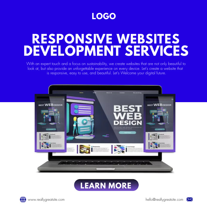 web development services TEMPLATE | PosterMyWall