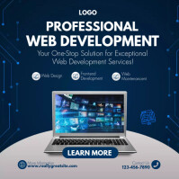 Computer Tamples Web Development web development services TEMPLATE | PosterMyWall