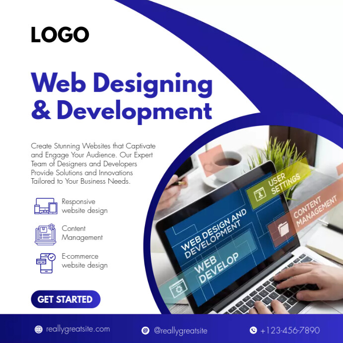 web development services TEMPLATE | PosterMyWall