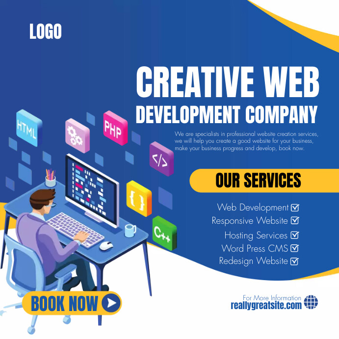 web development services TEMPLATE | PosterMyWall