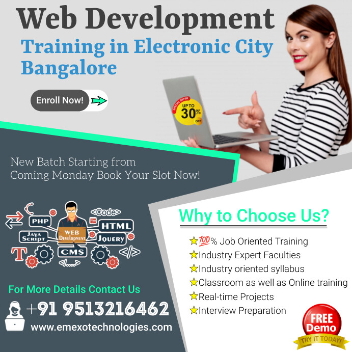 Web Development Training Instagram Post template