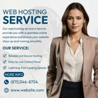 Web Hosting Service Pos Instagram template