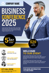 Lila Business Conference Banner 4' × 6' Template