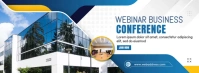 Webinar Business Conference Fotografia de capa do Facebook template