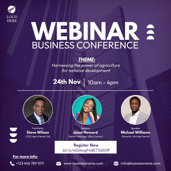 Webinar Business Conference Iphosti le-Instagram template