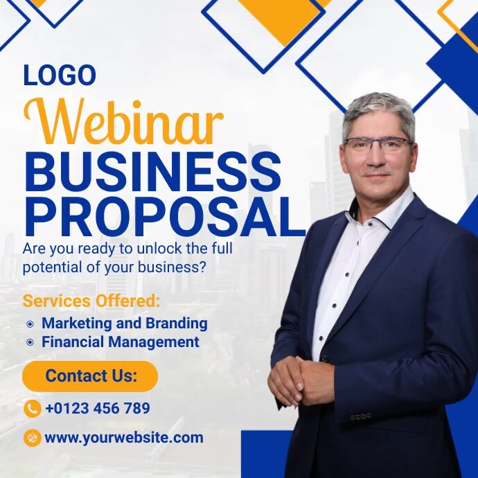 Proposal Webinate Examples Webinar Business Proposal Templat | PosterMyWall