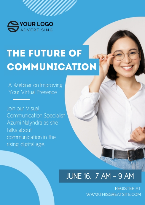 Communication Topic Poster Design Digital Communication Poster Design