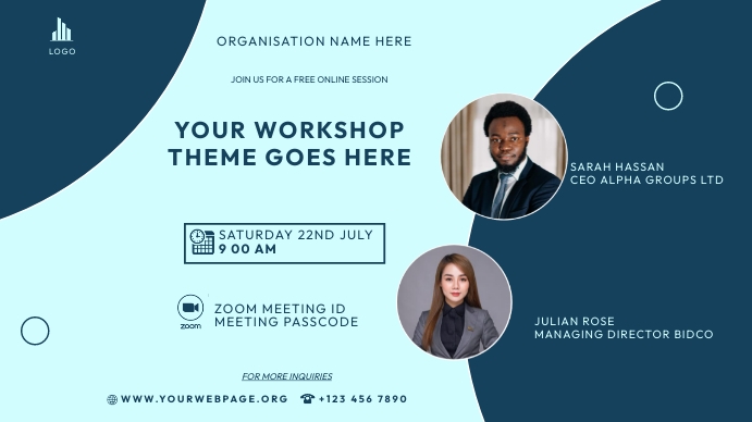 Webinar Screen Example Webinar Template | PosterMyWall