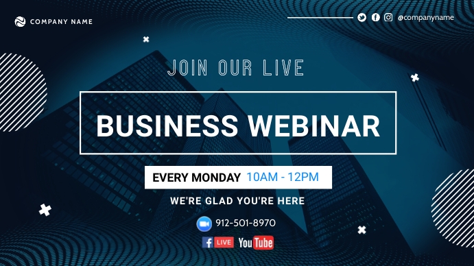 Webinar Screen Example Webinar Template | PosterMyWall