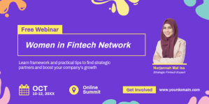 Purple Fintech Webinar Eventbrite Banner Template