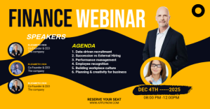 Naranja Finance Webinar Copertina evento Facebook Template