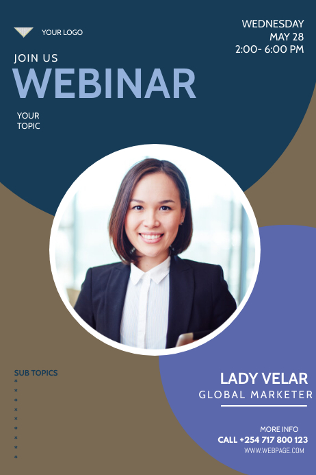 Brosur Templat Selebaran Webinar PosterMyWall Brosur Templat Selebaran Webinar PosterMyWall