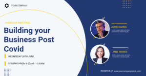 Webinar flyers Image partagée Facebook template