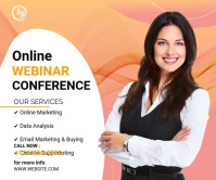 Webinar Online Conference Large Rectangle template