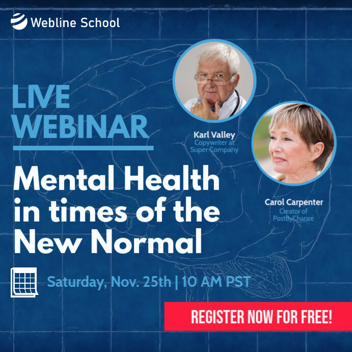 Webinar Online Course Mental Health Seminar Template PosterMyWall