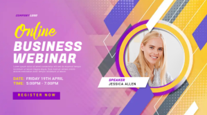 Pink Business Webinar Digitalt display Template