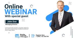 Biały Online Webinar Facebook Shared Image Template