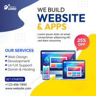 Website & App Building for Social Media Message Instagram template