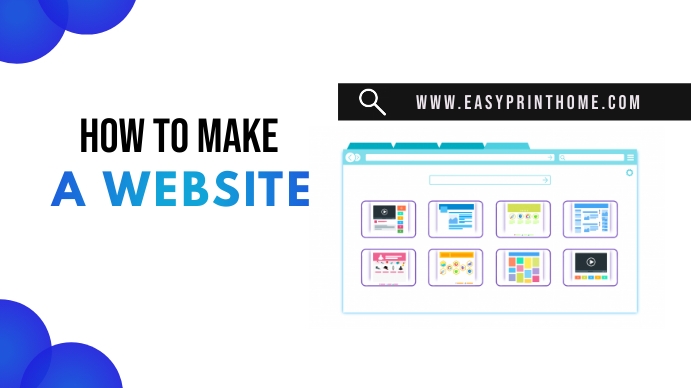 Copy of website building tutorial youtube thumbnail | PosterMyWall