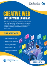 website creation services template A4