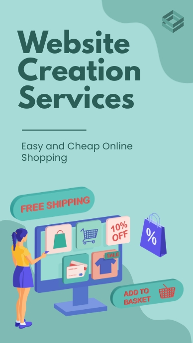 Plantilla de website creation services template | PosterMyWall