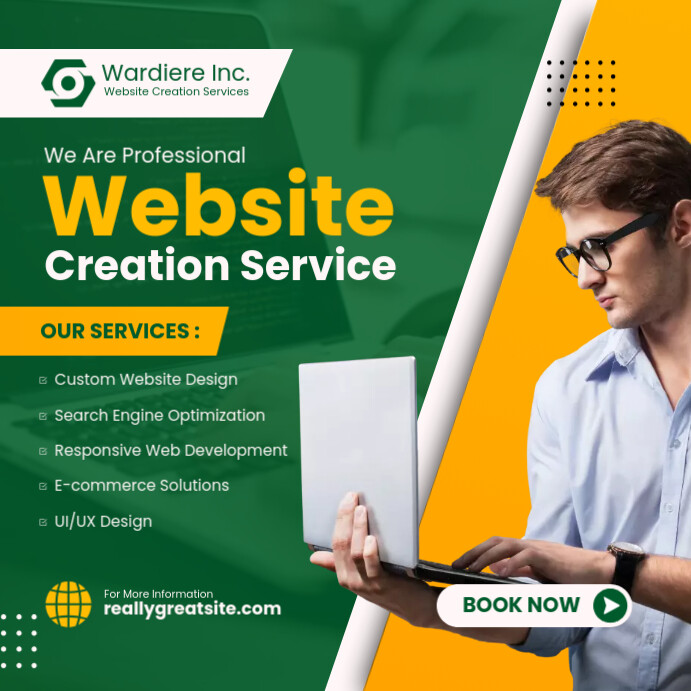 Copy of website creation services template | PosterMyWall