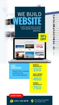 Website Design Ad Sample Website Design Service Ad Template | PosterMyWall