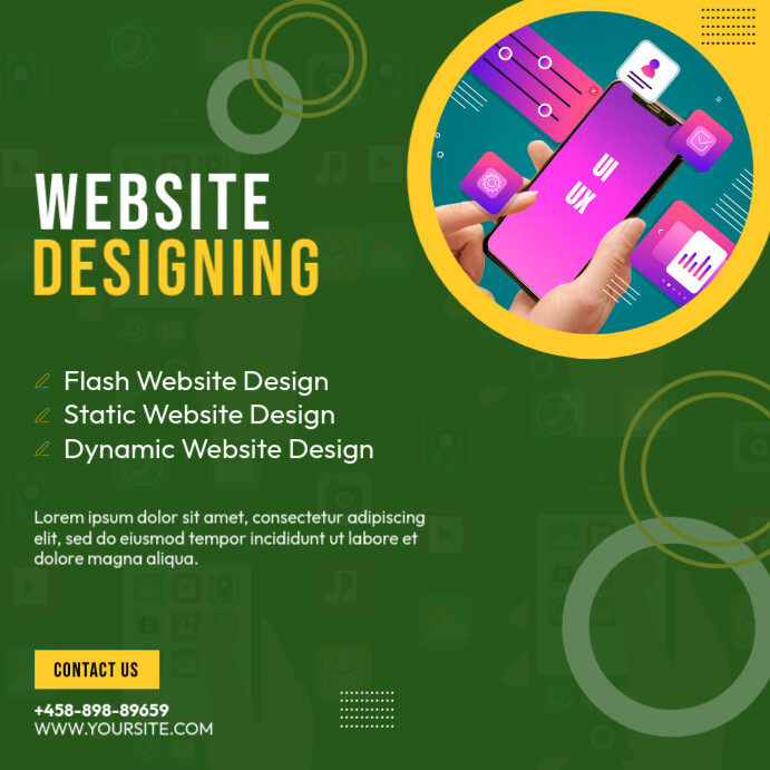 Website Design Ad Sample Copy of Website design ad template | PosterMyWall