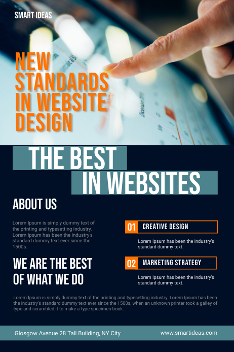 Website Design Company Service Flyer Template | PosterMyWall