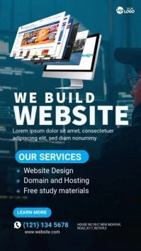 Website Design Service Ad Instagram Story template