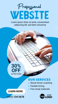 Website Design Ad Sample Website Design Service Ad Template | PosterMyWall