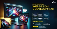 Website Design Service Ad Template Facebook Shared Image