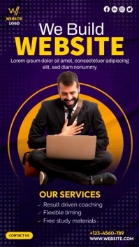 Website Design Service Ad Instagram Reel template