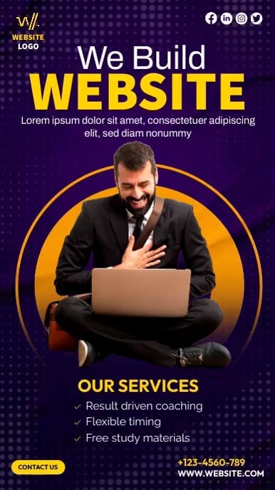 Website Design Ad Sample Website Design Service Ad Template | PosterMyWall
